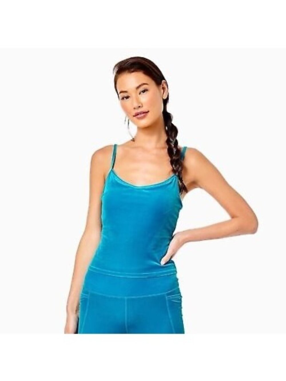 LILLY PULITZER Cassis Teal Bay UPF 50+ Bra Top Size XS NEW